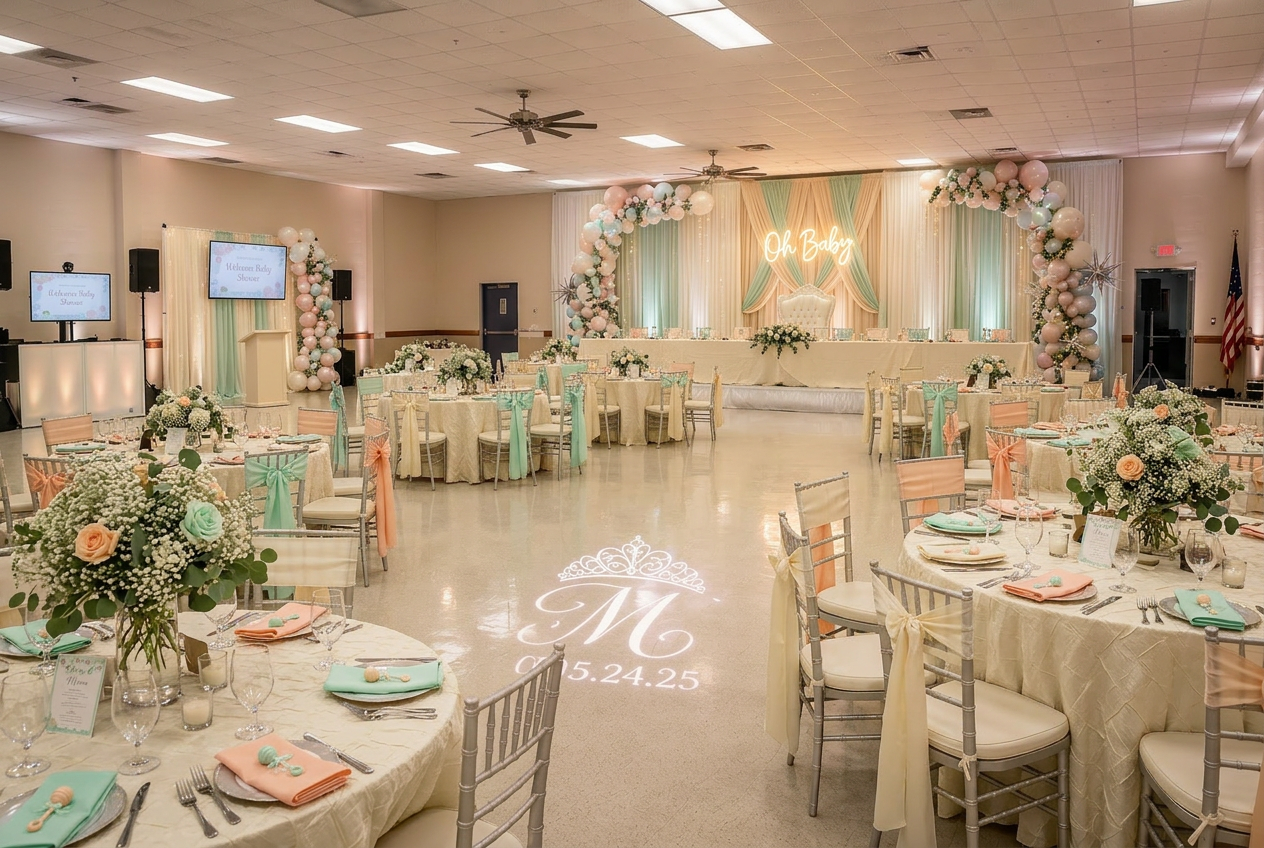 Baby Showers setup at The Pillars